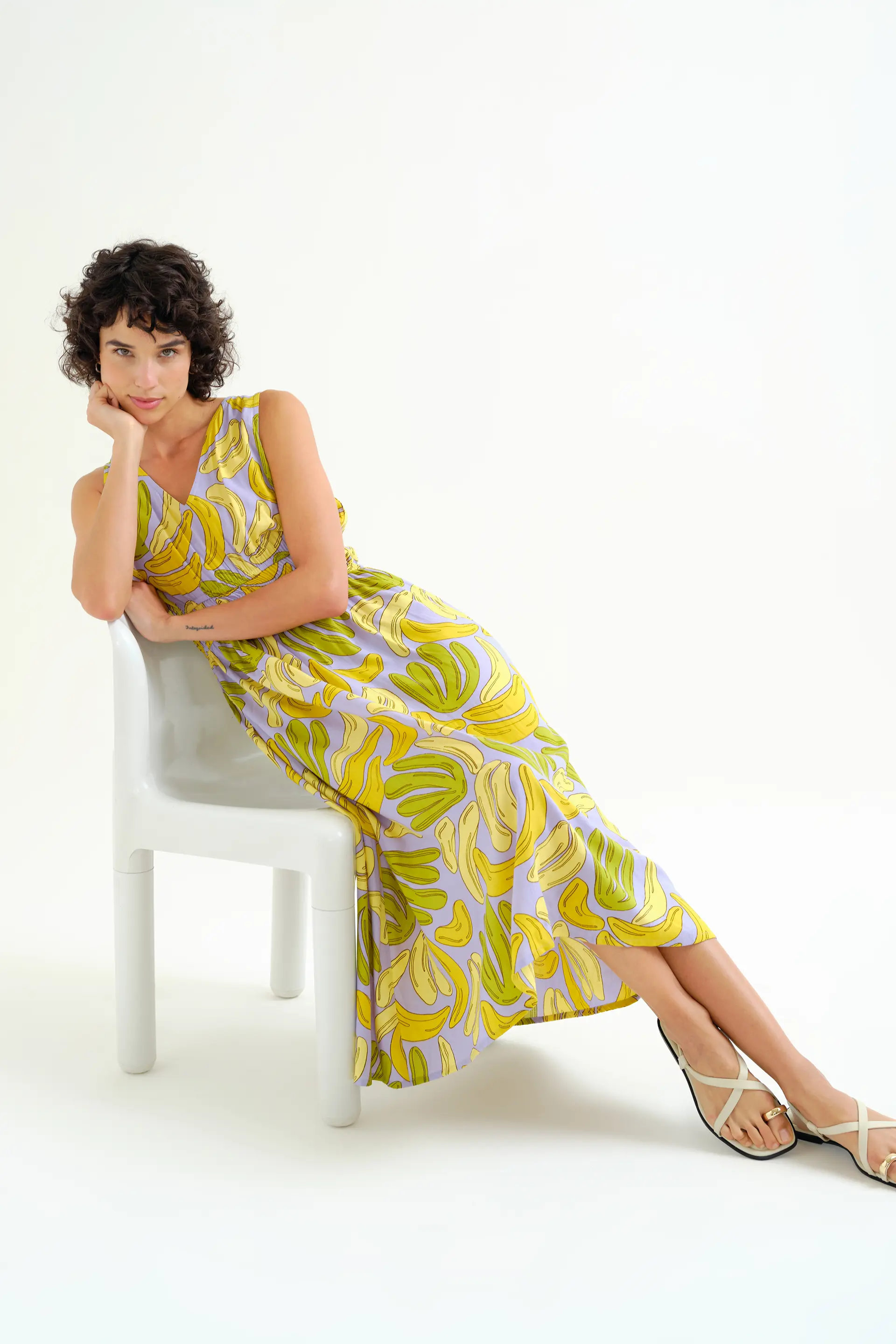 Vestido midi con estampado Guineo - Image 5
