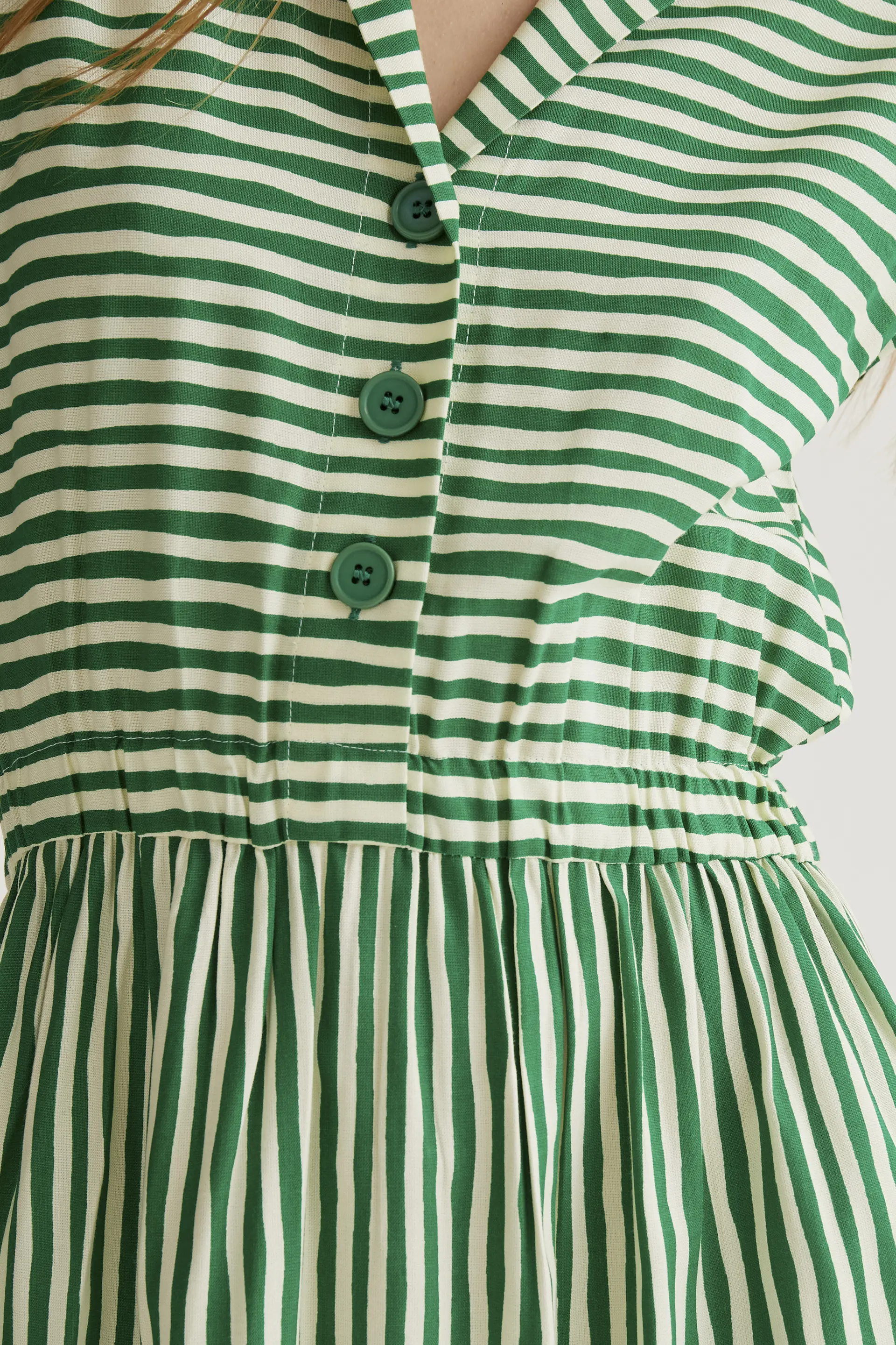 Vestido midi con estampado Lavagna Green - Image 4
