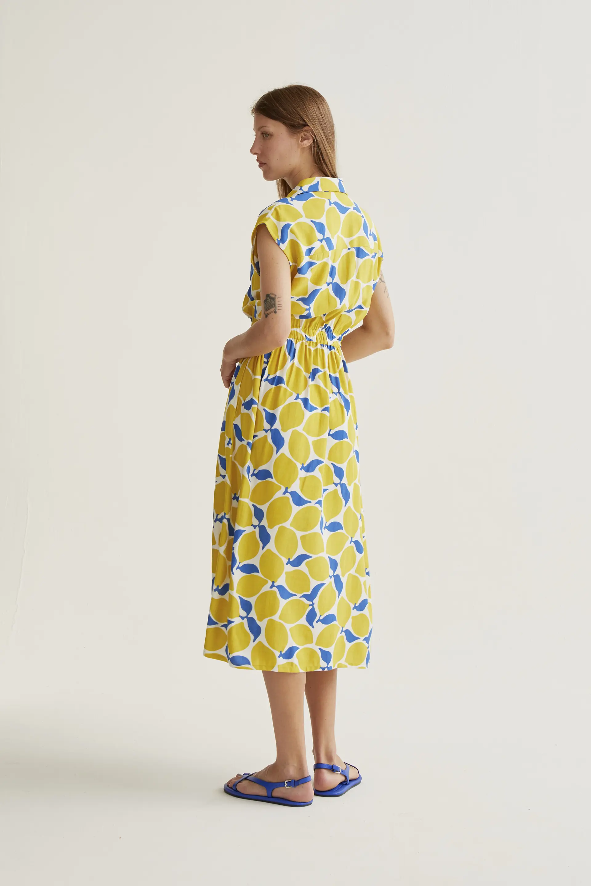 Vestido midi con estampado Limoncello - Image 3