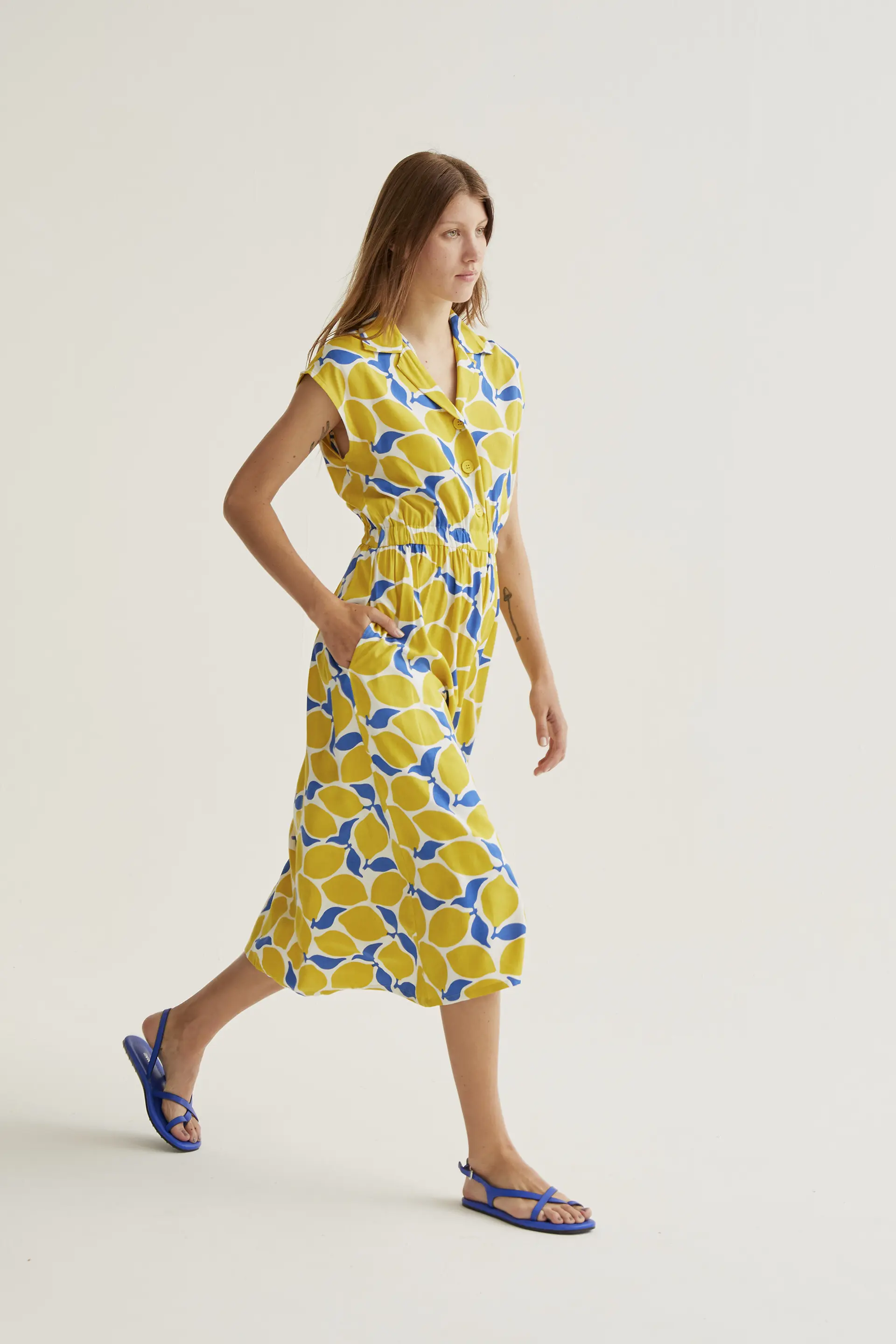 Vestido midi con estampado Limoncello - Image 5
