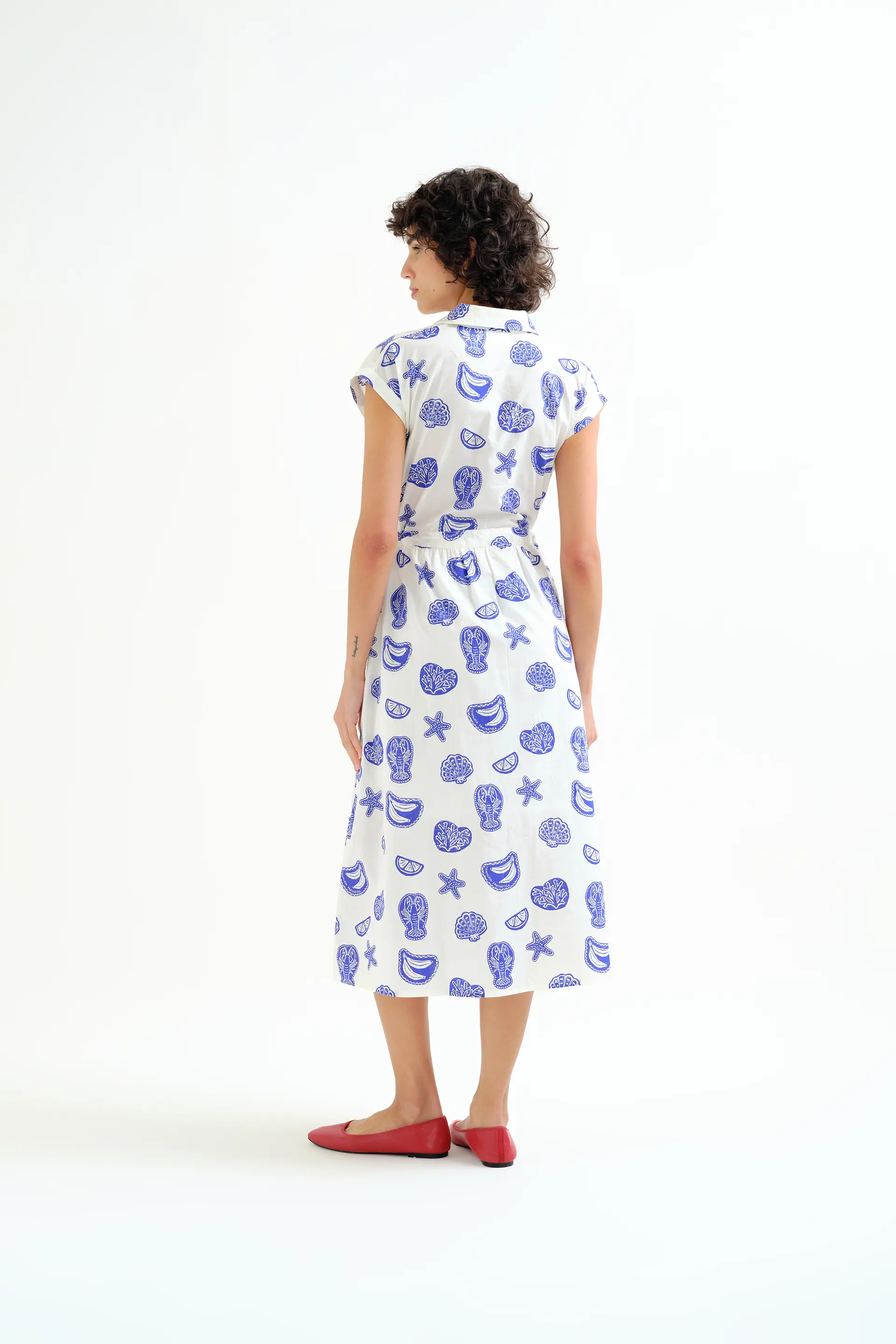 Vestido midi con estampado Lobster - Image 3