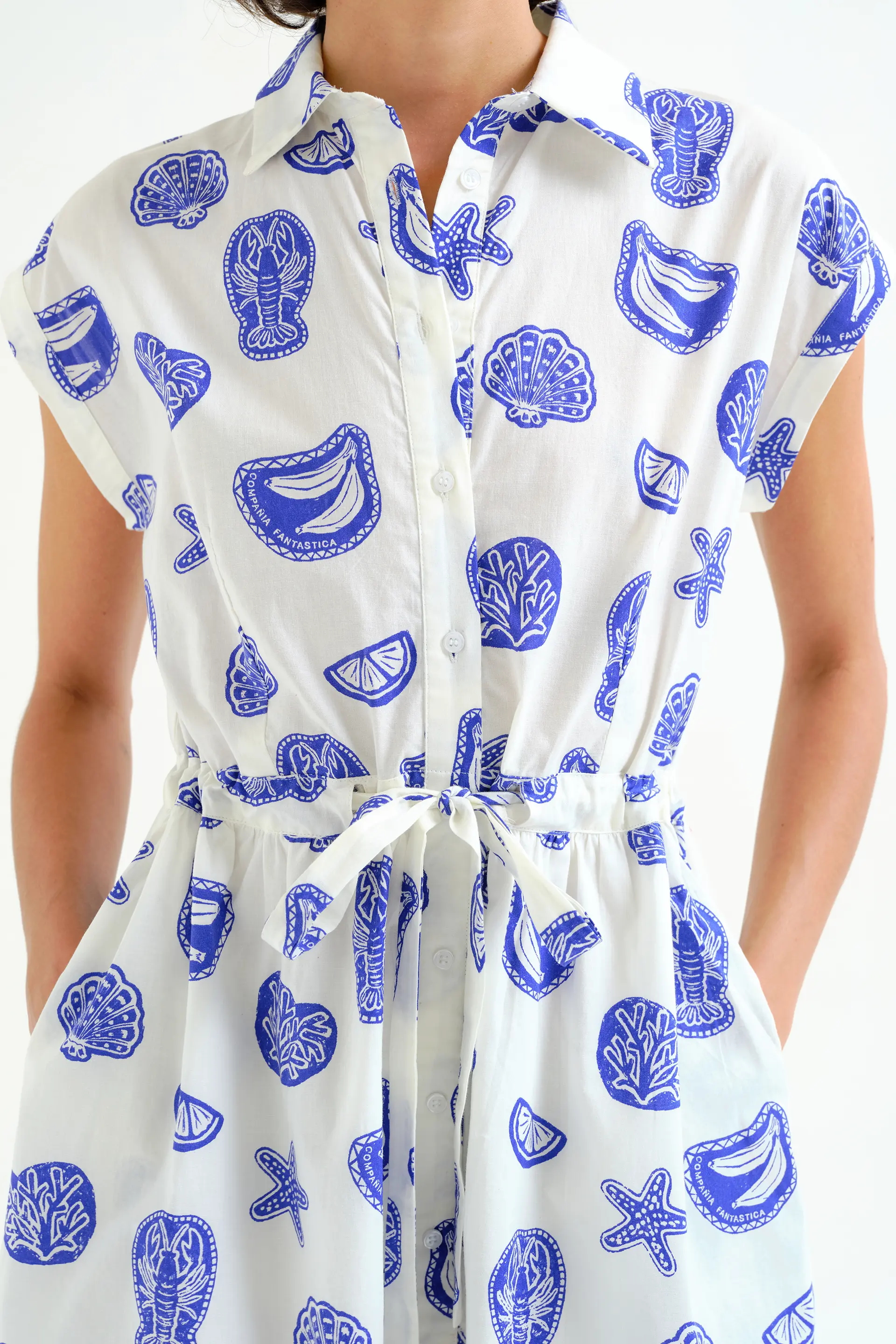Vestido midi con estampado Lobster - Image 4