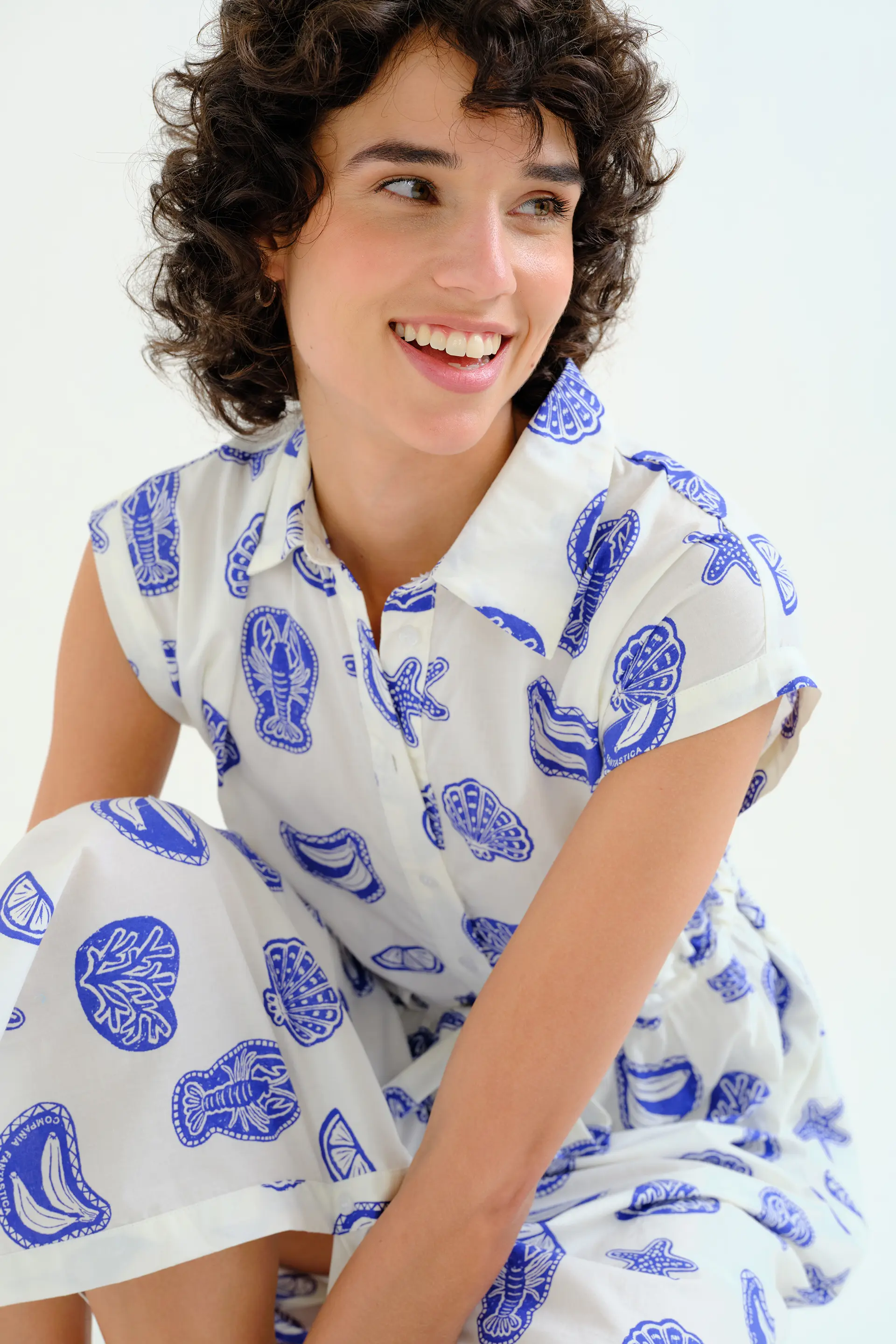 Vestido midi con estampado Lobster - Image 5