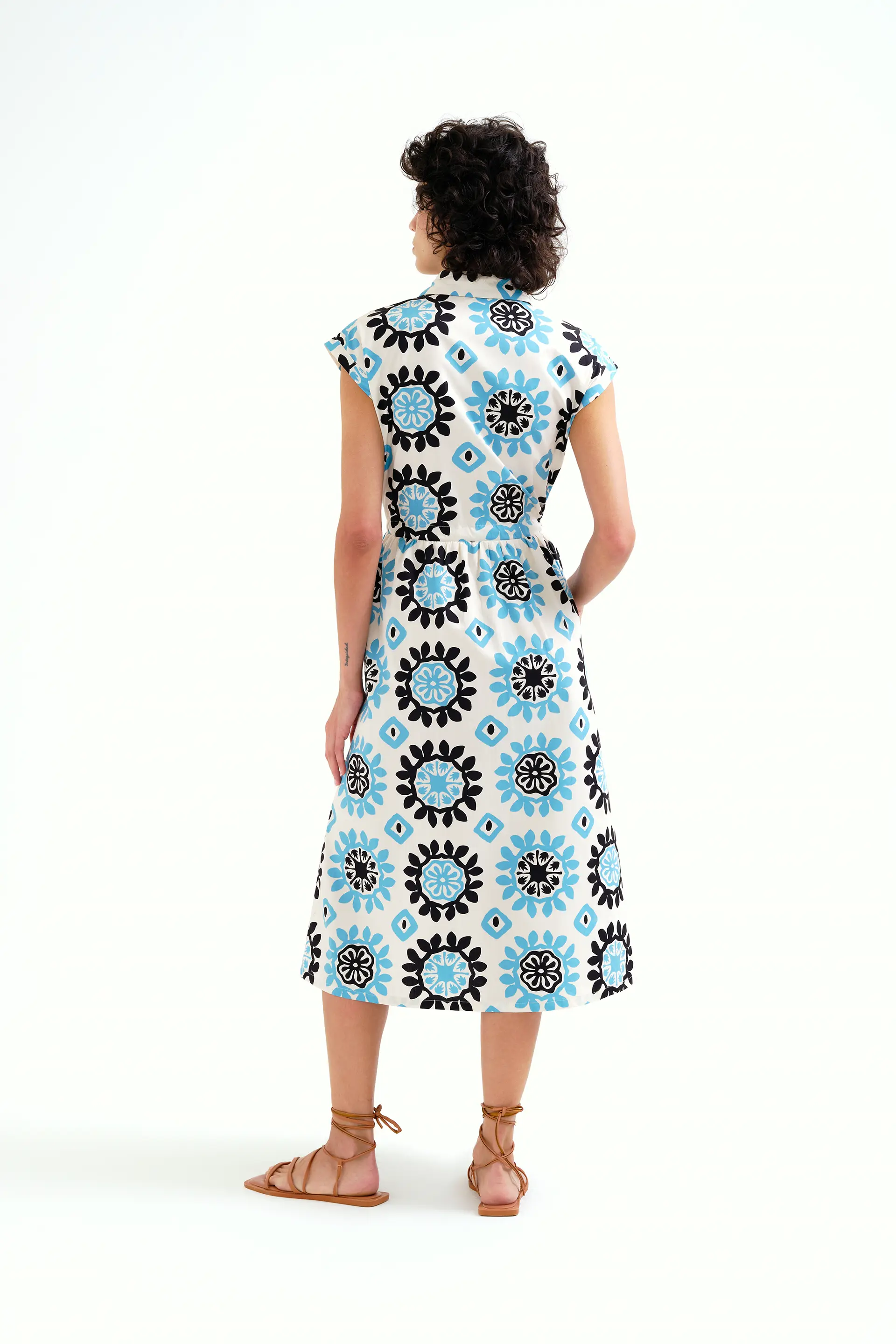 Vestido midi con estampado Waterfall - Image 3