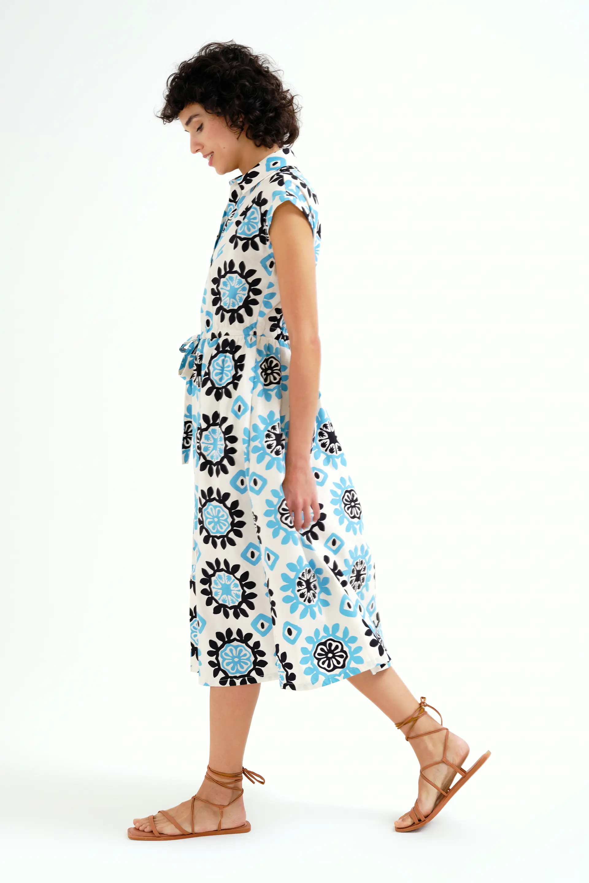 Vestido midi con estampado Waterfall - Image 5